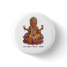 Sri Ganesha Button Badge