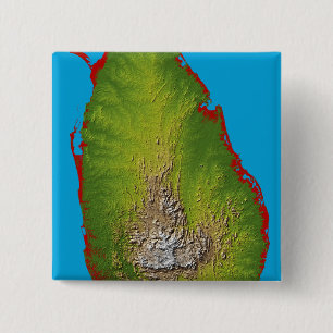 Sri Lanka 15 Cm Square Badge