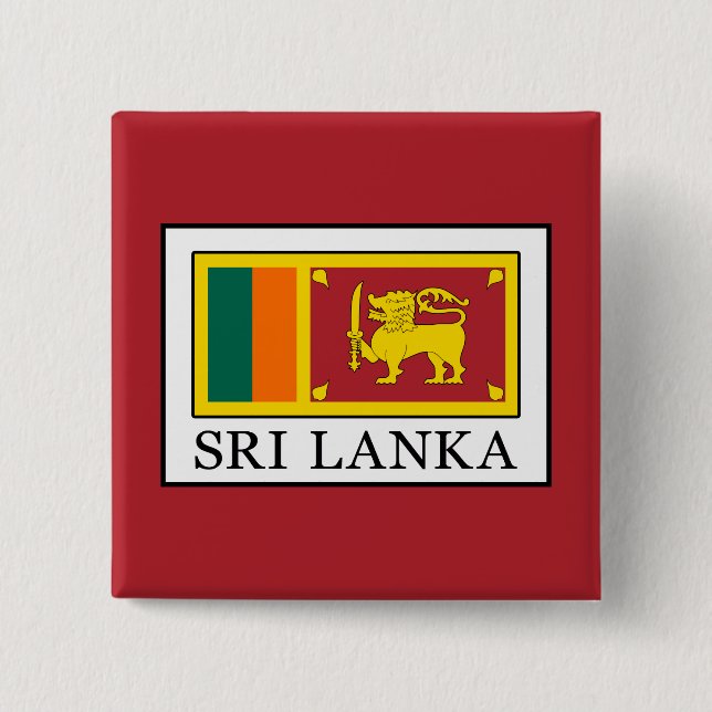Sri Lanka 15 Cm Square Badge (Front)