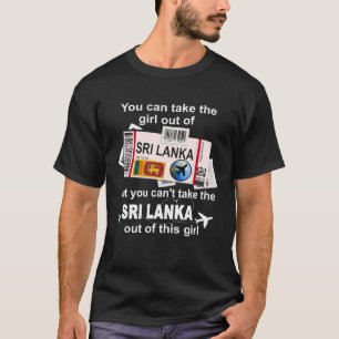 Sri Lanka Boarding Pass  Sri Lanka Girl  Sri Lanka T-Shirt