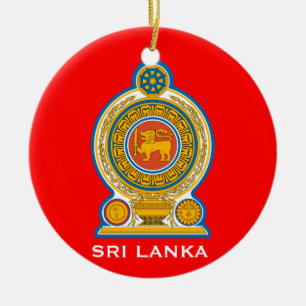 SRI LANKA* Ceramic Christmas Ornament