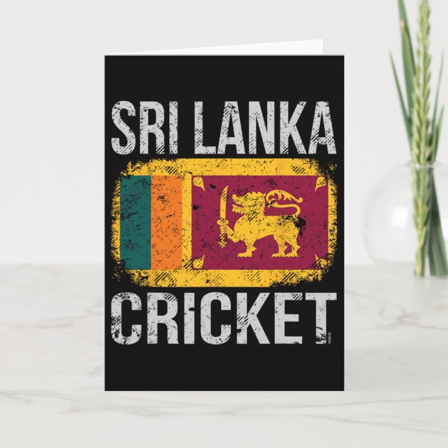 Sri Lanka Cricket  Card (Front)