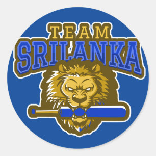Sri Lanka Cricket Classic Round Sticker