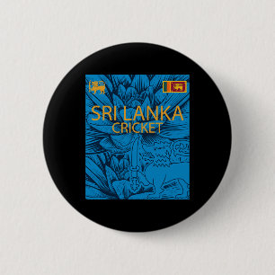 Sri Lanka Cricket Perfect For Lankan Cricket Fans  6 Cm Round Badge