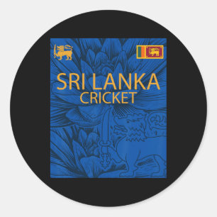 Sri Lanka Cricket Perfect For Lankan Cricket Fans  Classic Round Sticker