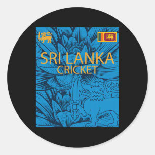 Sri Lanka Cricket Perfect For Lankan Cricket Fans  Classic Round Sticker