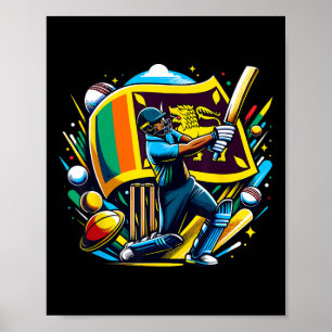 Sri Lanka Cricket Sri Lankan Cricket Jersey 1  Poster