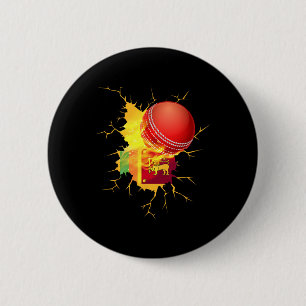 Sri Lanka Cricket T Shirt Gift  6 Cm Round Badge