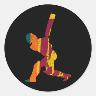 Sri Lanka Cricket Tsman Tting International Fan Te Classic Round Sticker