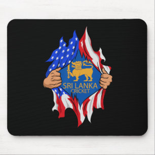 Sri Lanka Cricket Usa Flag Perfect For Lankan Cric Mouse Pad