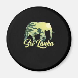 Sri Lanka Elephant Nature Lover Traveller Gift Magnet