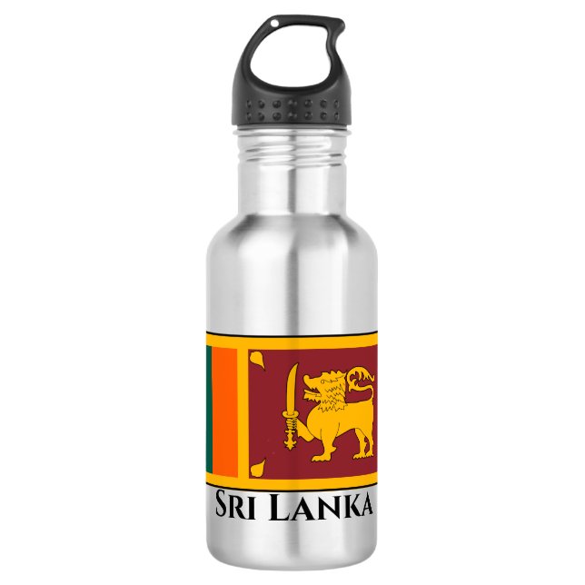 Sri Lanka Flag 532 Ml Water Bottle (Front)