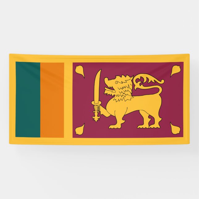 Sri Lanka Flag Banner (Horizontal)