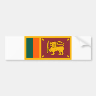Sri Lanka Flag Bumper Sticker