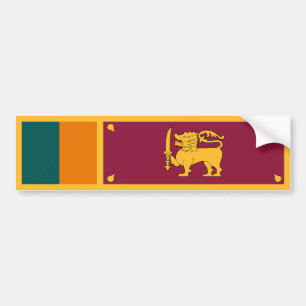 Sri Lanka Flag Bumper Sticker