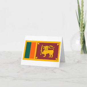 Sri Lanka Flag Card