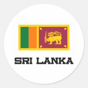 Sri Lanka Flag Classic Round Sticker