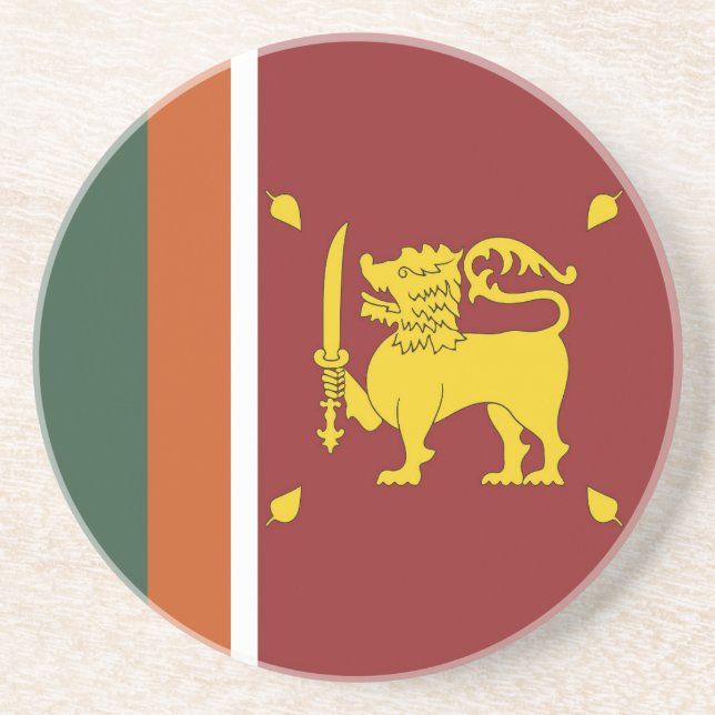 Sri Lanka flag Coaster (Front)