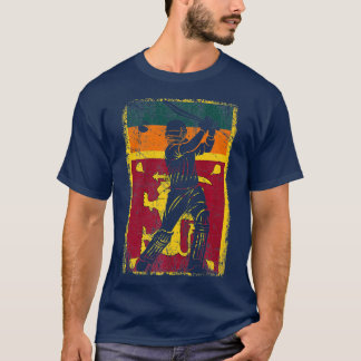 Sri Lanka Flag Cricket Jersey Fan Player Coach   T-Shirt