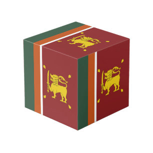 Sri Lanka flag Cube