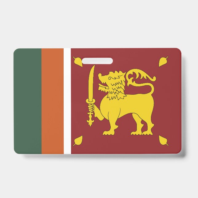 Sri Lanka flag ID Badge (Front)