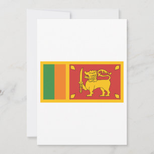 Sri Lanka Flag Invitation