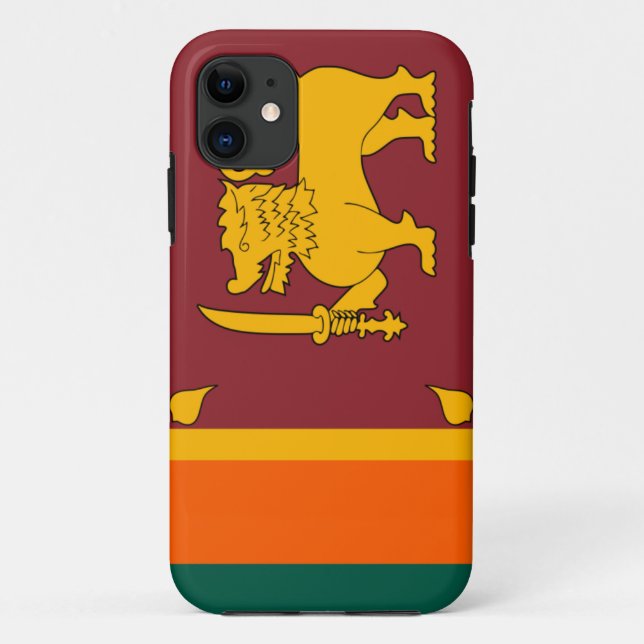 Sri Lanka Flag iphone 5 case (Back)