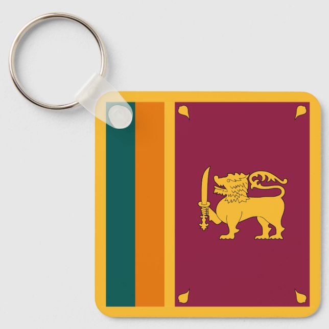 Sri Lanka Flag Key Ring (Front)