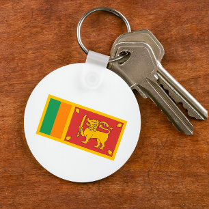 Sri Lanka Flag Key Ring