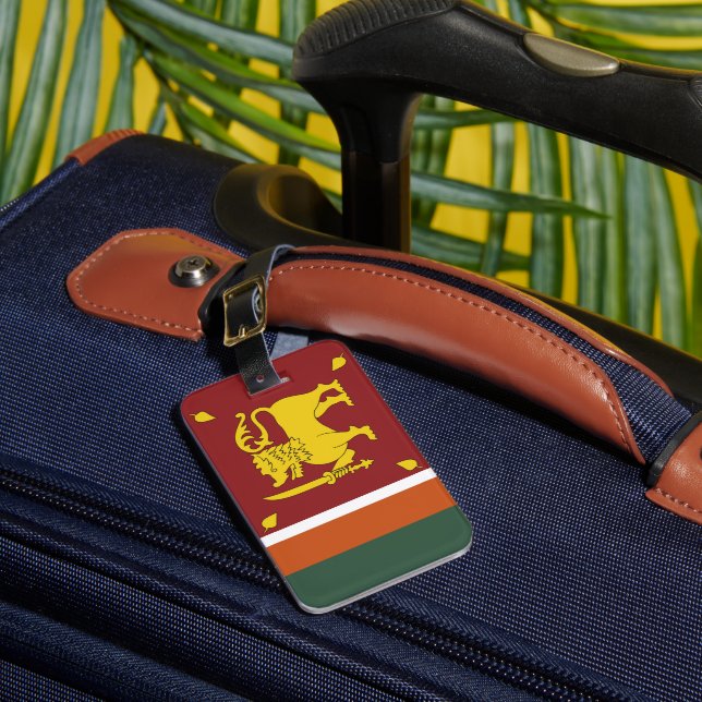 Sri Lanka flag Luggage Tag (Front Insitu 1)