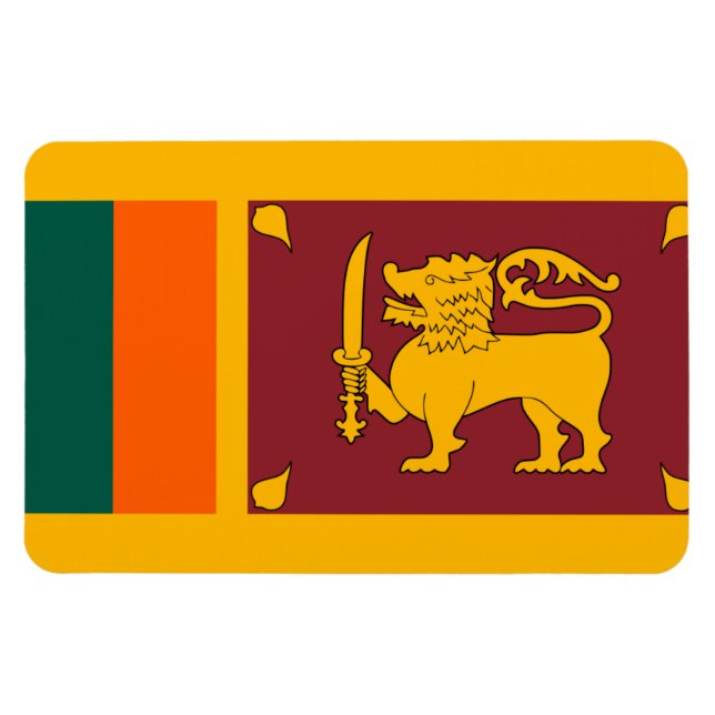 Sri Lanka Flag Magnet (Horizontal)