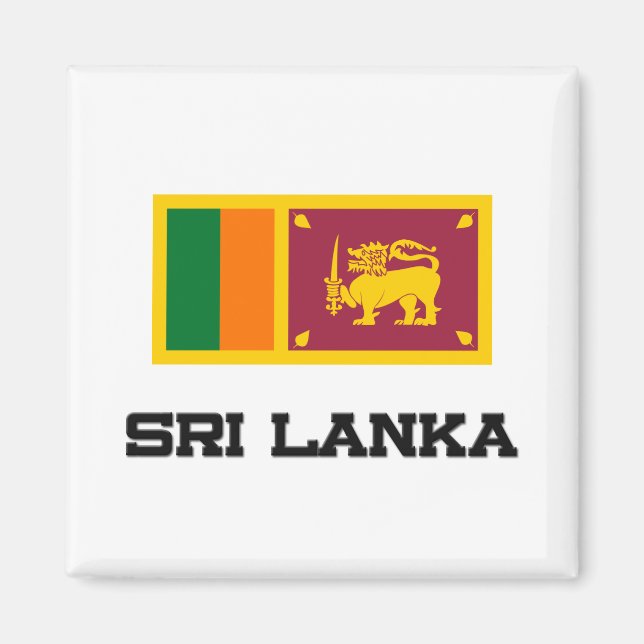 Sri Lanka Flag Magnet (Front)