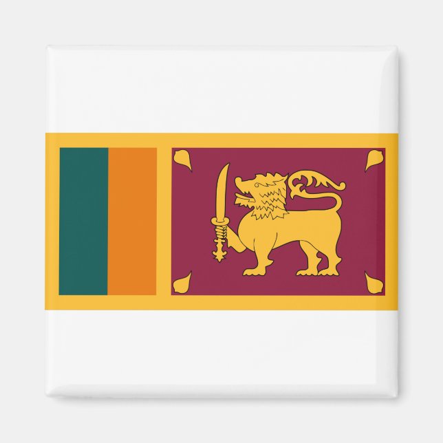 Sri Lanka Flag Magnet (Front)