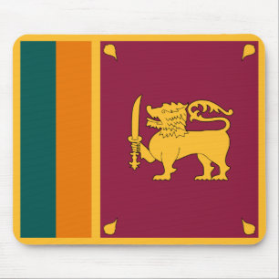 Sri Lanka Flag Mouse Pad