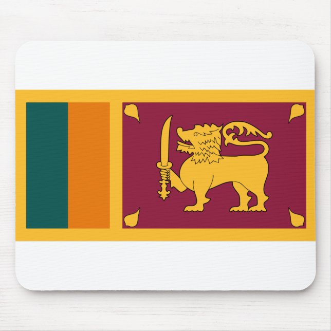 Sri Lanka Flag Mouse Pad (Front)