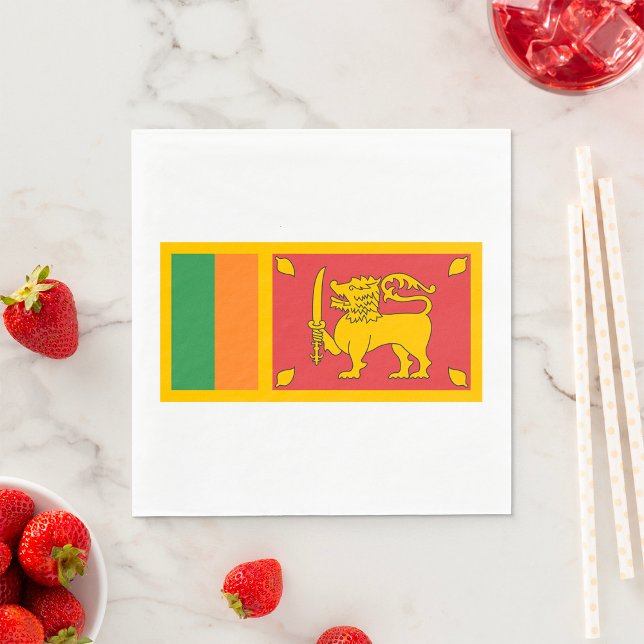 Sri Lanka Flag Napkin (Creator Uploaded)