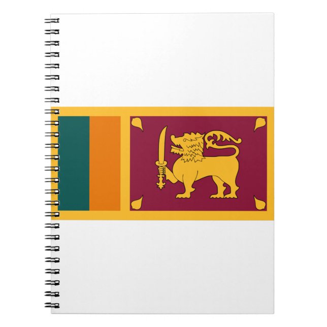 Sri Lanka Flag Notebook (Front)
