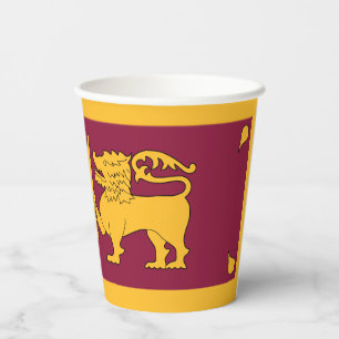 Sri Lanka Flag Paper Cups