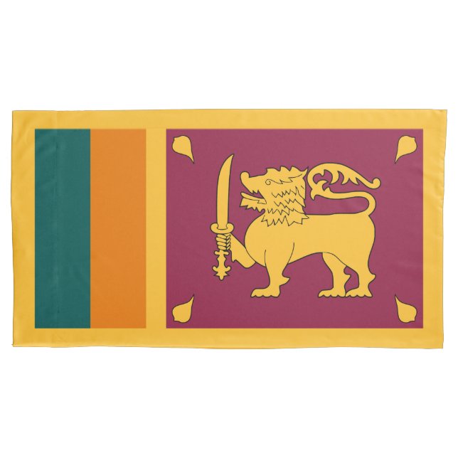 Sri Lanka Flag Pillowcase (Front)