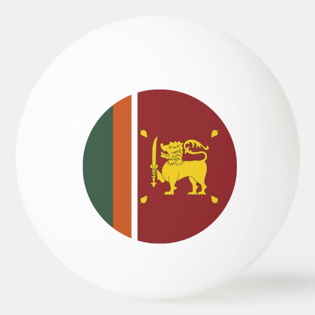 Sri Lanka flag Ping Pong Ball (Front)