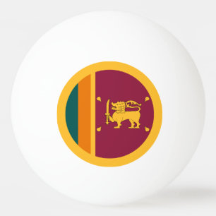 Sri Lanka Flag Ping Pong Ball