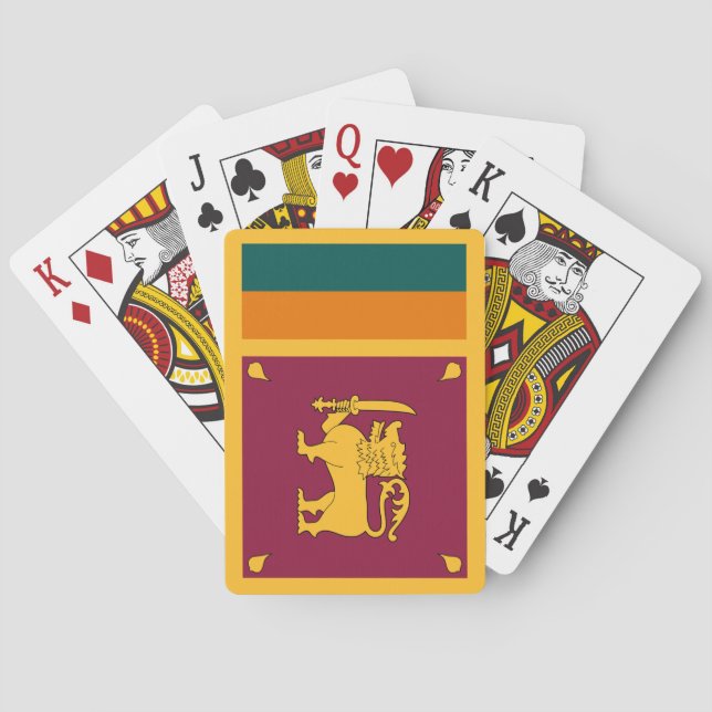 Sri Lanka Flag Playing Cards (Back)