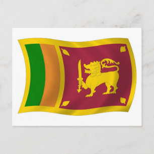 Sri Lanka Flag Postcard