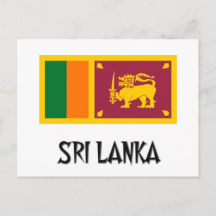 Sri Lanka Flag Postcard