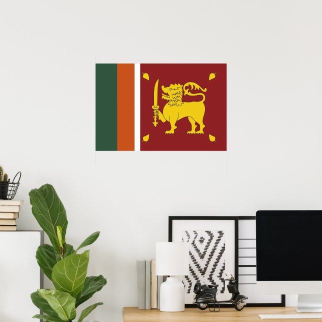 Sri Lanka flag Poster (Home Office)