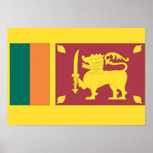 Sri Lanka Flag Poster