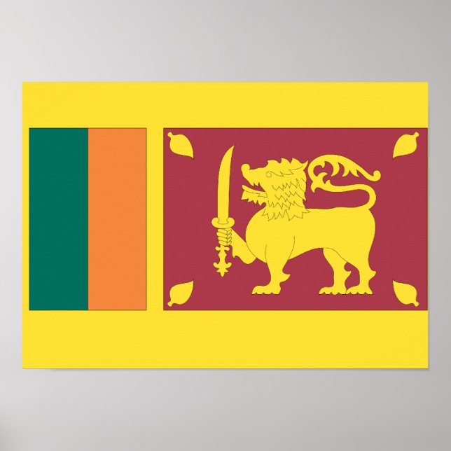 Sri Lanka Flag Poster (Front)