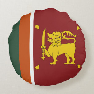 Sri Lanka flag Round Cushion