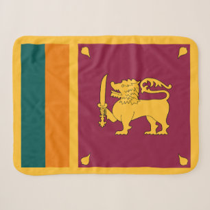 Sri Lanka Flag Sherpa Blanket