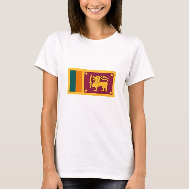 Sri Lanka Flag T-Shirt (Front)